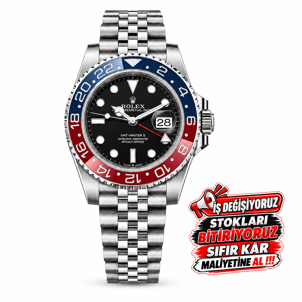 Rolex GMT-Master II 40 mm + Orjinal Kutu