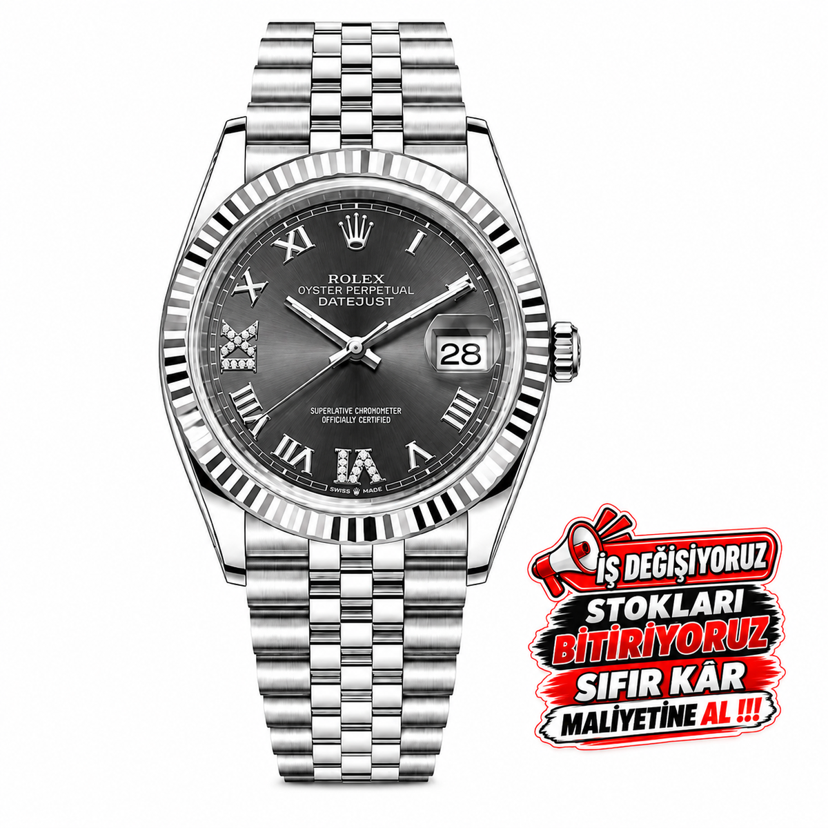 ( BAYAN) DateJust 34 mm + Kutu