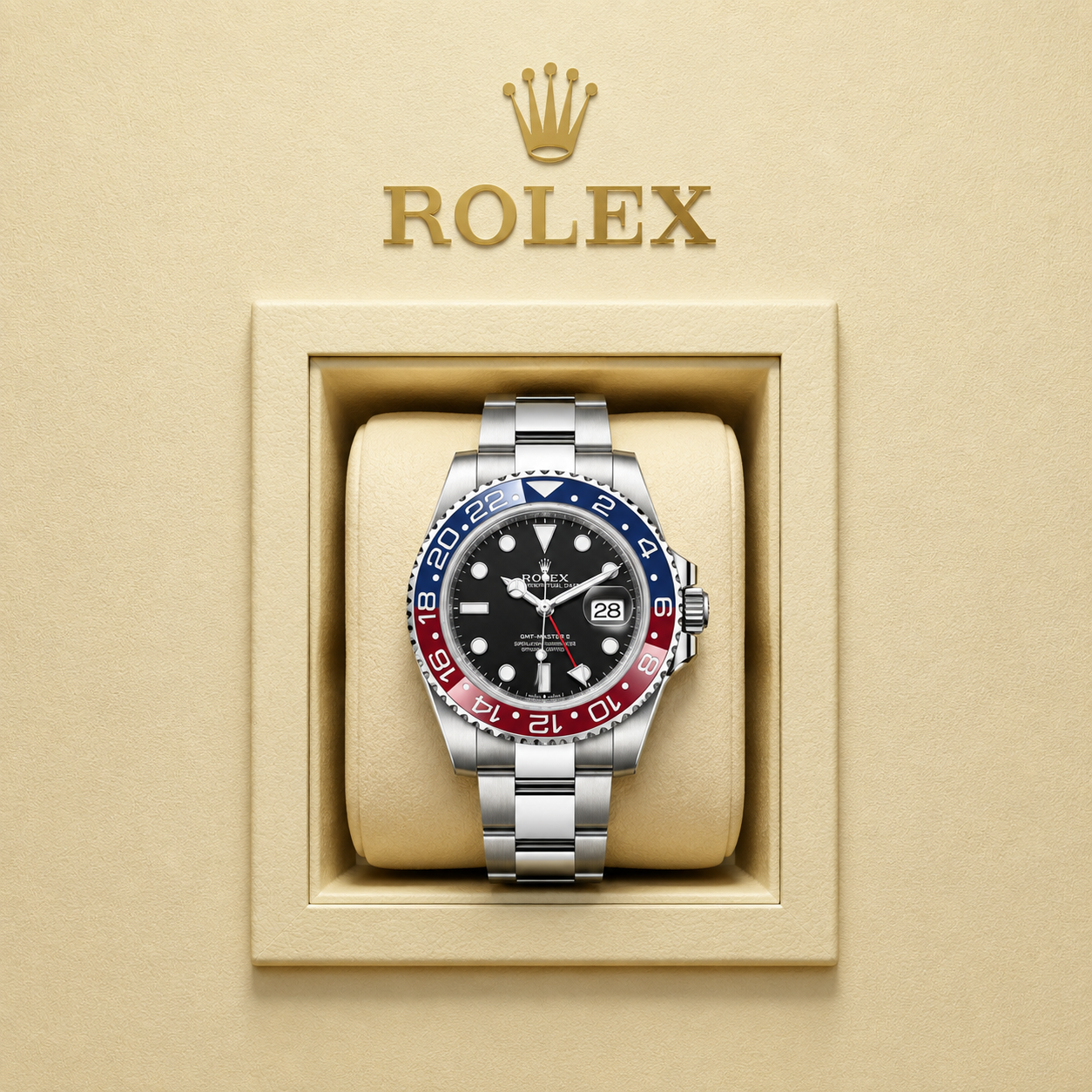 GMT-Master II olyester
40mm Pepsi  + KUTU